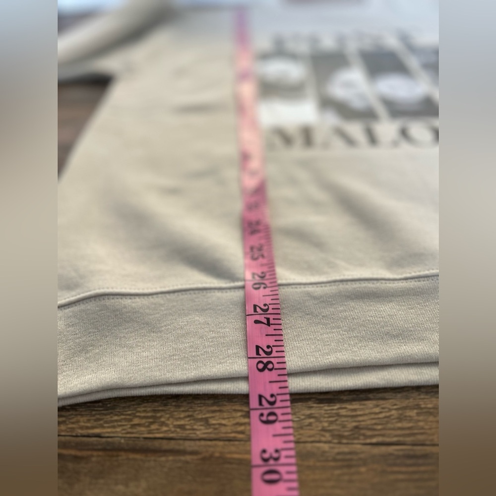 POST MALONE Hanes Cream Graphic Oversized Sweatshirt - Picture 9 of 11